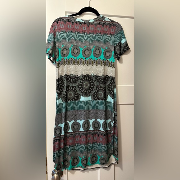 Salaam dress, size S, teal boho print - Picture 2 of 2